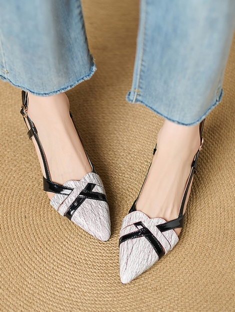 womens-elegant-pointed-toe-mid-heel-slippers-with-buckle